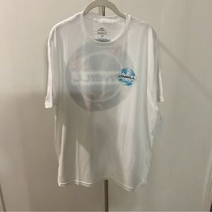 O’Neill White Short Sleeve T-shirt Size L NWT